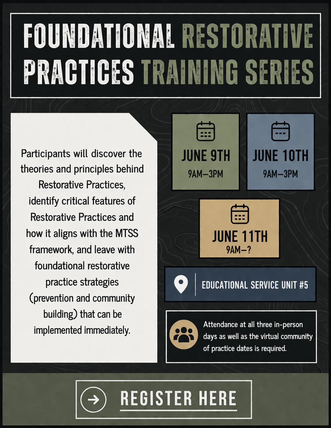 Foundational Training - Restorative Practices | ESU 5 - Serving ...