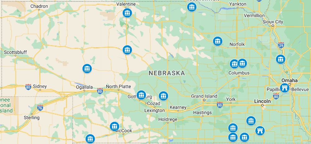 Map of districts receiving DL Spanish