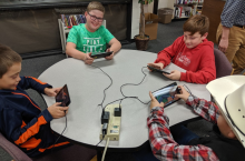 Upper Elementary Students Engaged with a Minecraft Building Challenge