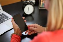 Woman on her phone