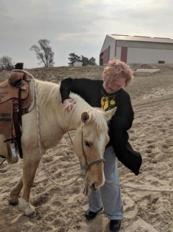 Kelly Garcia with Horse